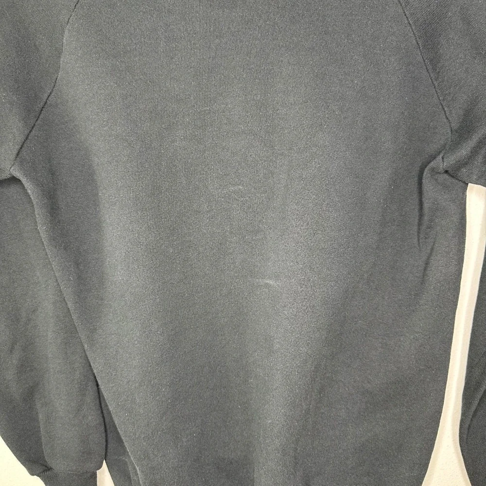 Vintage Cocker Spaniel Dog Sweatshirt Women Large Black White Graphic Distressed - Picture 10 of 10